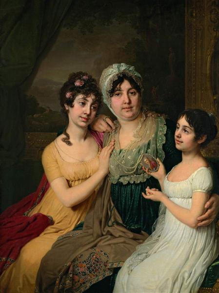 Portrait of Countess a. And. Bezborodko with daughters of love and Cleopatra