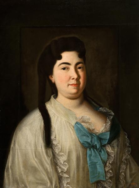 Portrait of Catherine I in a peignoir