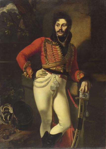 Portrait of the Life-Gusar Colonel E. AT. Davydova