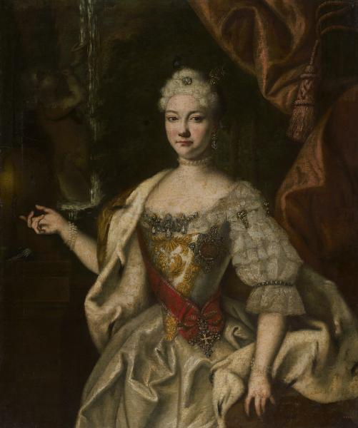 Portrait of Grand Duchess Natalya Alekseevna, sisters of Emperor Peter II